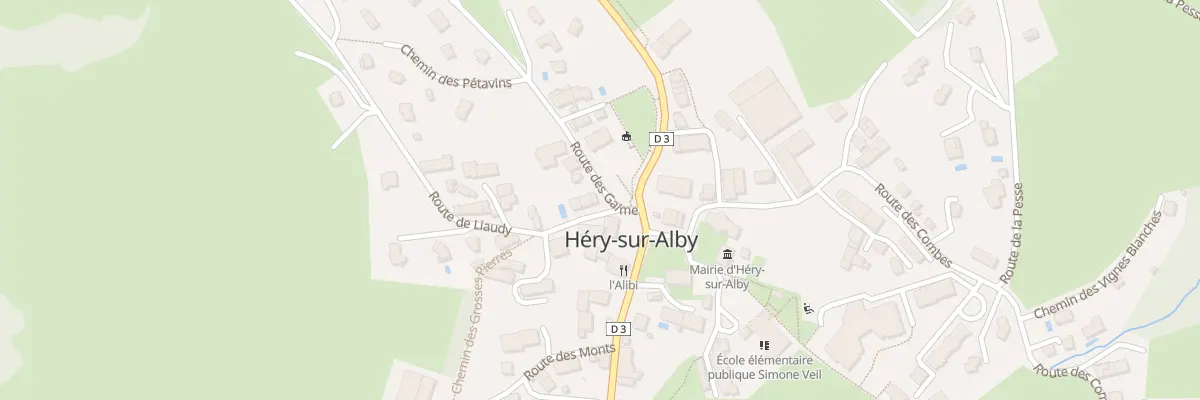 Plan du 20 Rte de Liaudy à Héry-sur-Alby