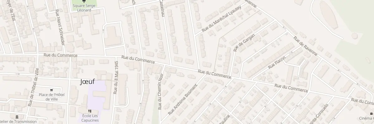 Plan du 75 Rue du Commerce à Jœuf