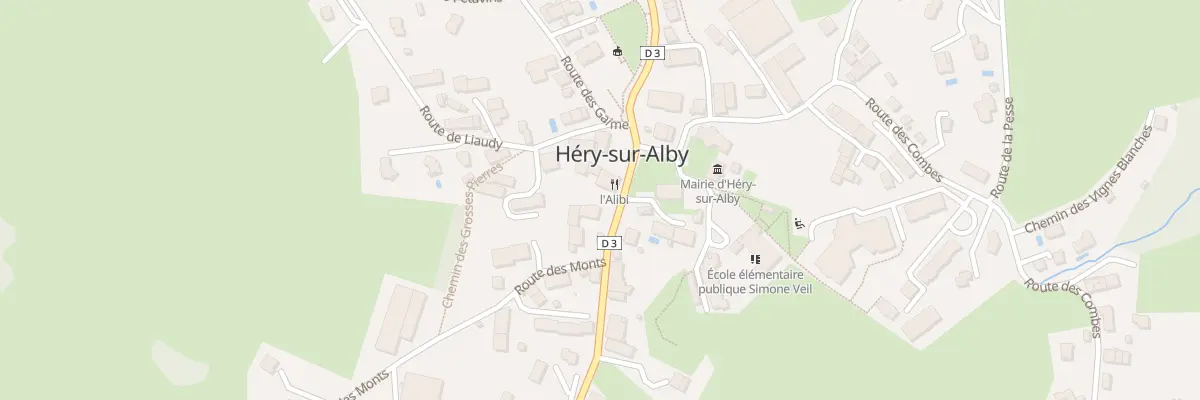 Plan du 215 Rte des Bauges à Héry-sur-Alby