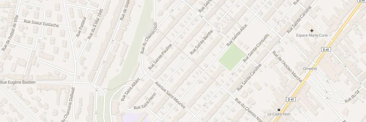 Plan du 13 Rue Sainte Berthe à Jœuf