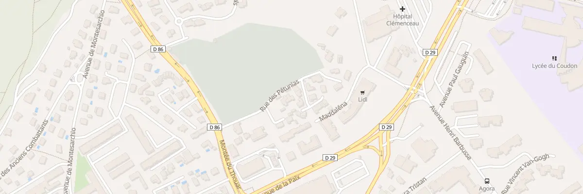 Plan du 312 Mte du Thouar à La Garde