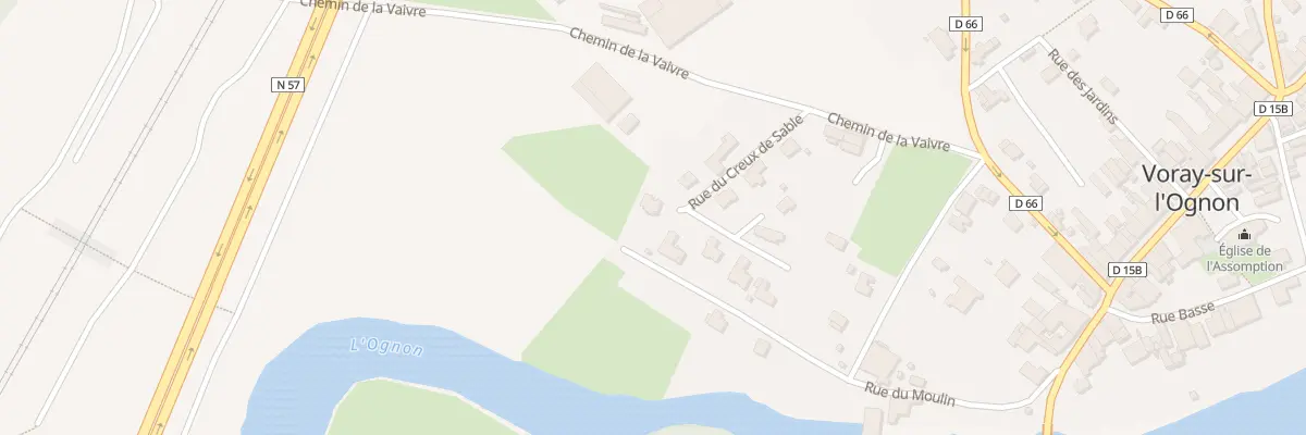Plan du 6 Rue du Creux de Sable à Voray-sur-l’Ognon