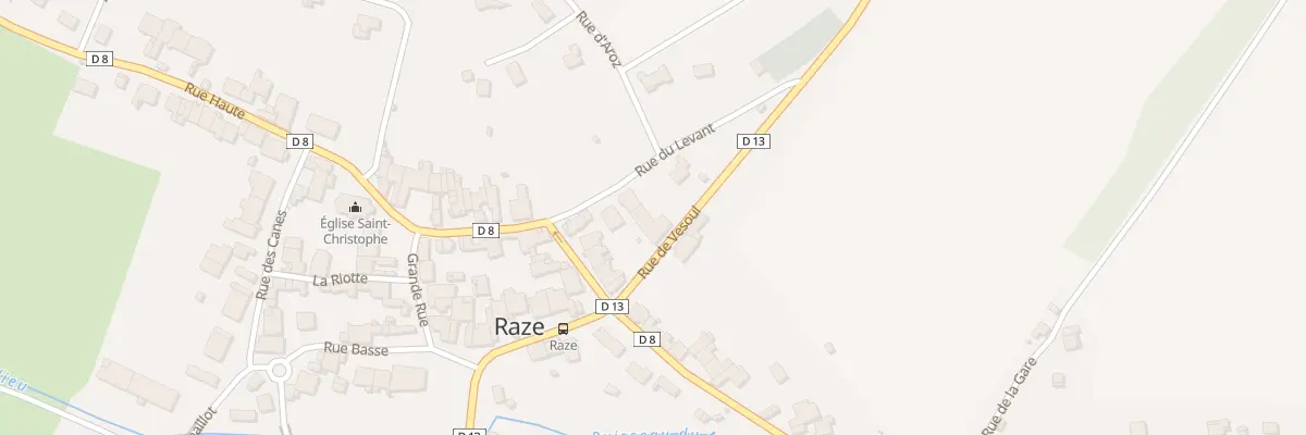 Plan du 25 Rue de Vesoul à Raze