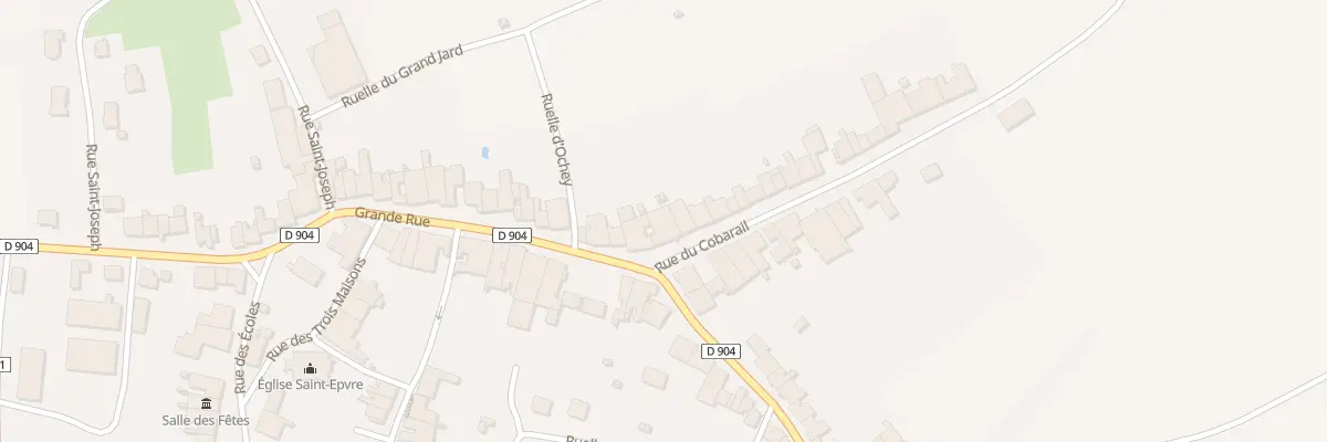 Plan du 1 Rue Du Cobarail à Goviller