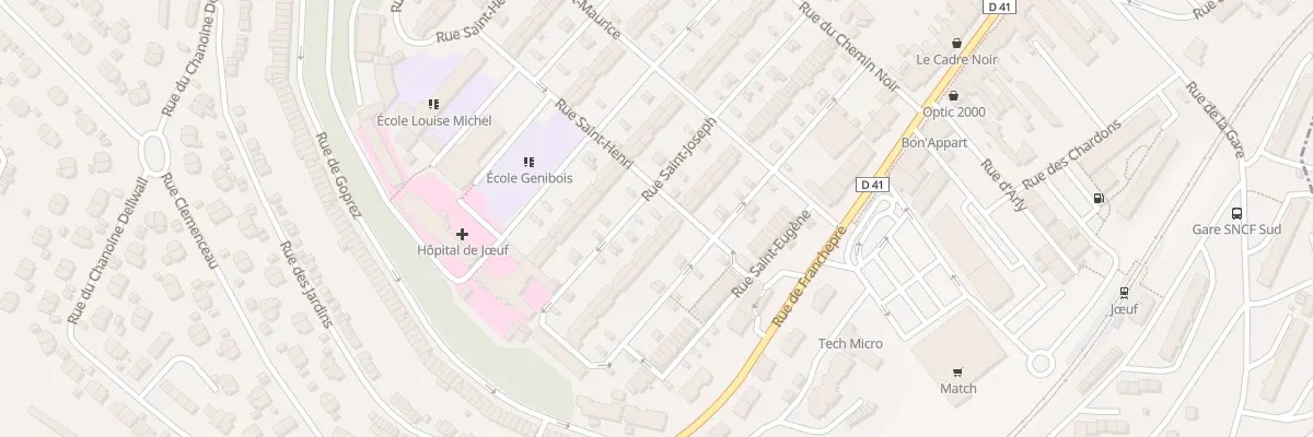 Plan du 12 Rue Saint Joseph à Jœuf