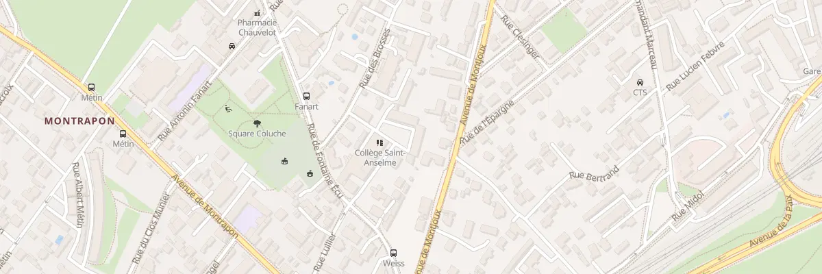 Plan du 10 Rue des Artisans à Besançon