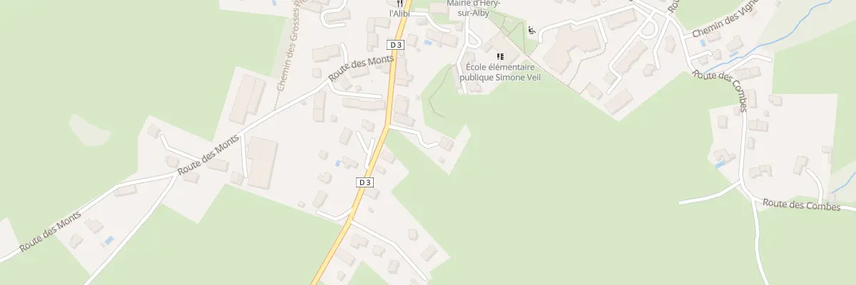 Plan du 5464 Grands Pres à Héry-sur-Alby