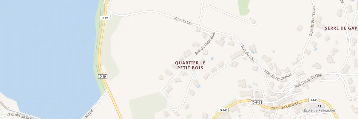 Plan du 421 Rue du Petit Bois à Pelleautier