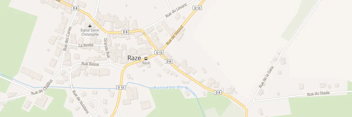 Plan du 40 Rue de Rosey à Raze