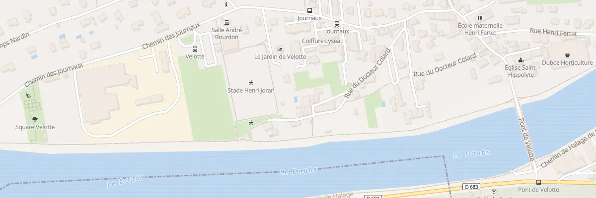 Plan du 30 Rue du Docteur Colard à Besançon