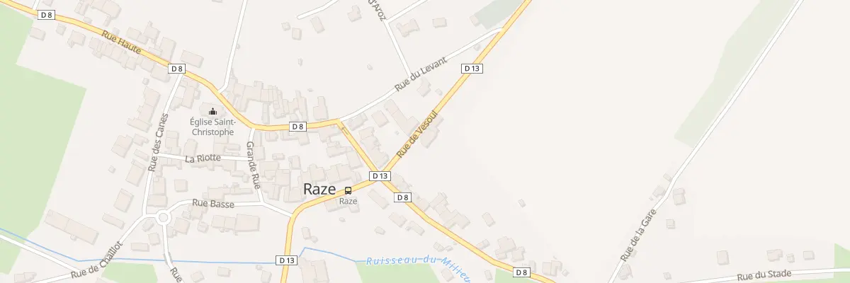 Plan du 40 Rue de Vesoul à Raze