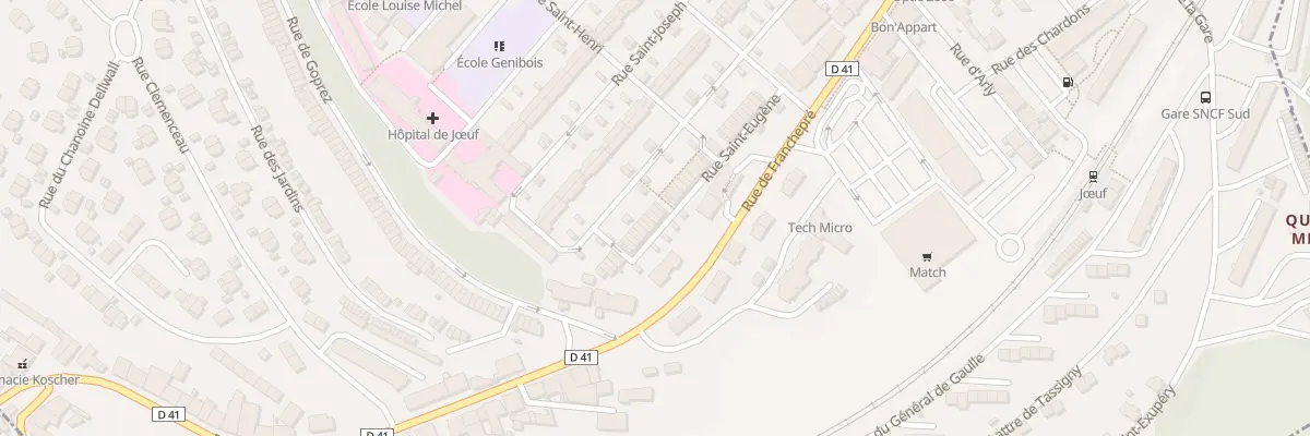 Plan du 17 Rue Saint Eugène à Jœuf