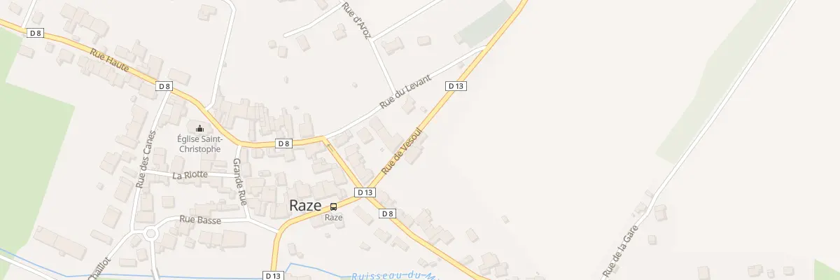 Plan du 30 Rue de Vesoul à Raze