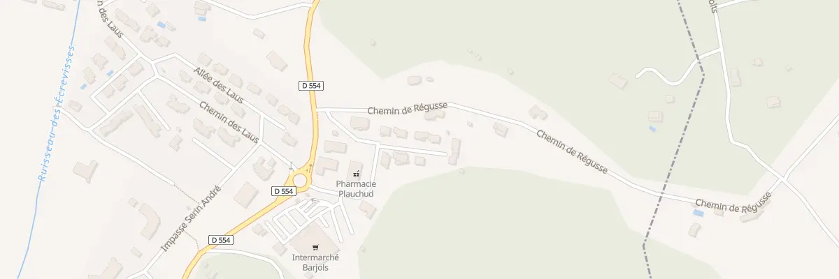 Plan du 9058 Les Gavottes à Barjols
