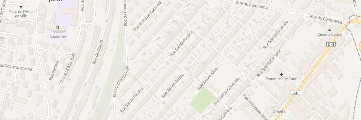 Plan du 34 Rue Sainte Pauline à Jœuf
