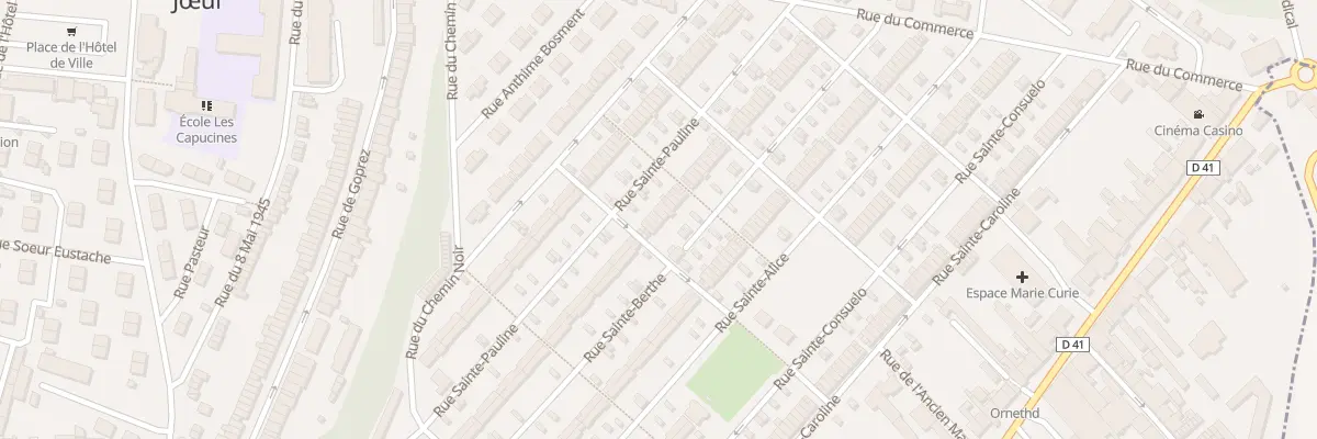 Plan du 35 Rue Sainte Berthe à Jœuf