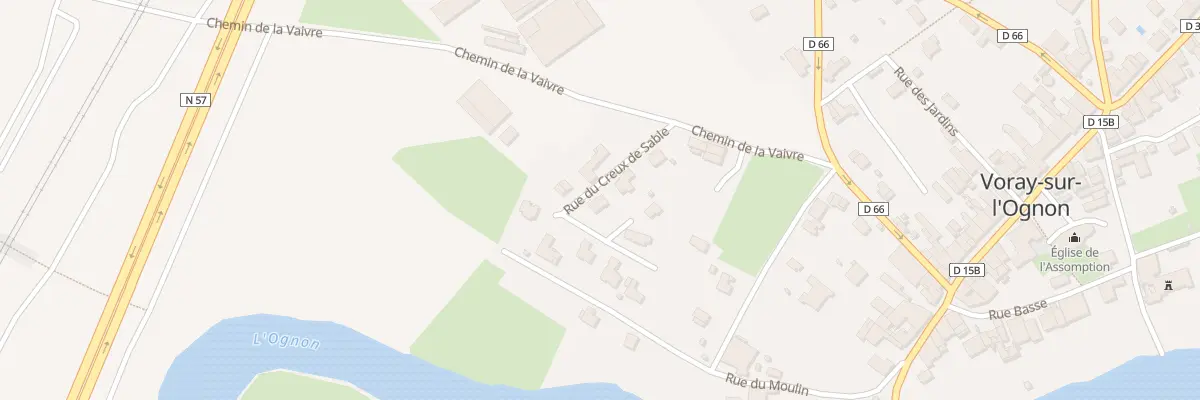 Plan du 7 Rue du Creux de Sable à Voray-sur-l’Ognon