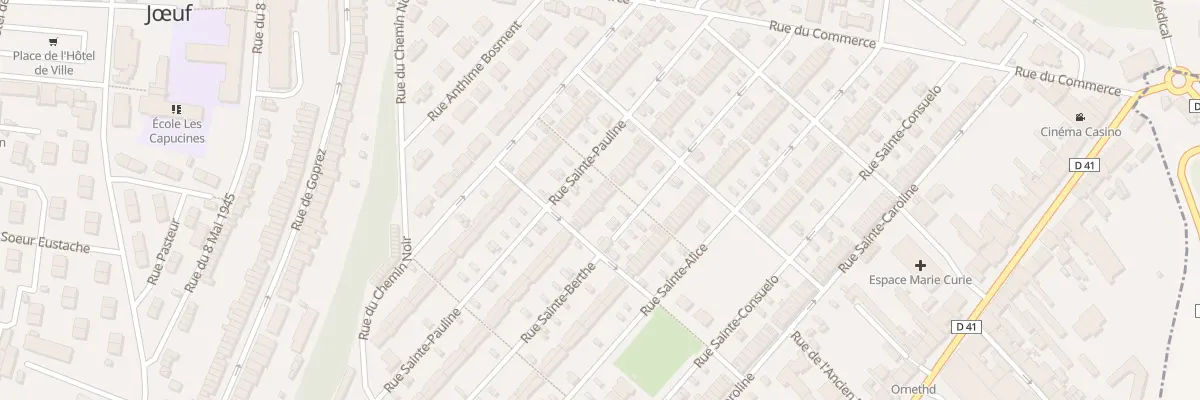 Plan du 38 Rue Sainte Pauline à Jœuf