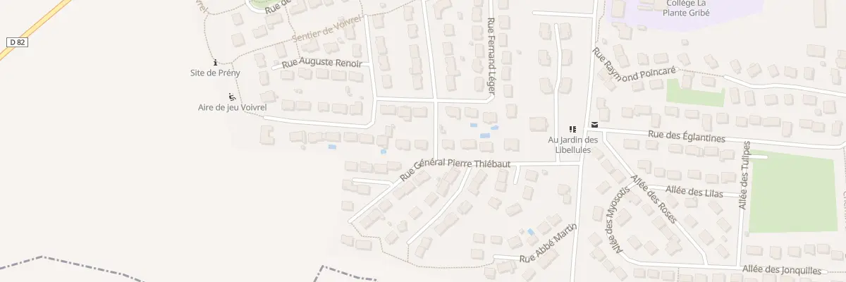 Plan du 18 Rue General Pierre Thiebaut à Pagny-sur-Moselle