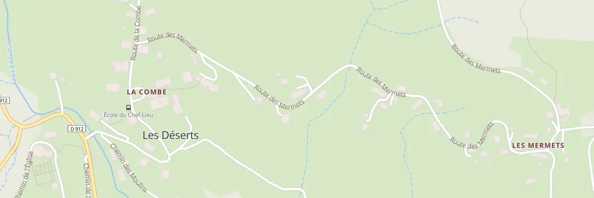 Plan du 333 Rte des Mermets aux Déserts