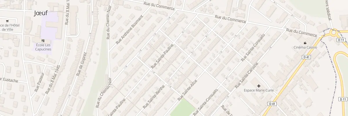 Plan du 43 Rue Sainte Berthe à Jœuf