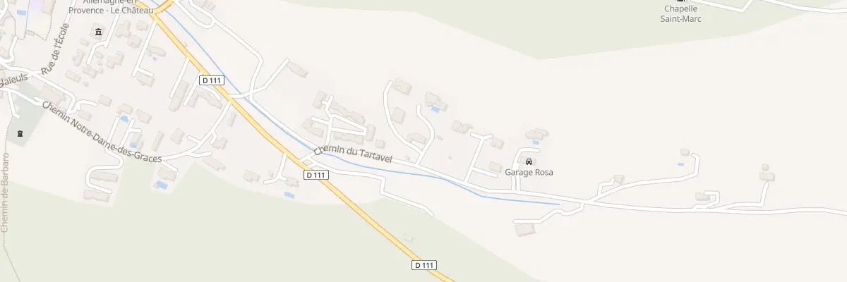 Plan du 203 Che Tartavel à Allemagne-en-Provence