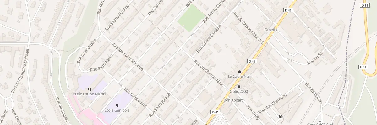 Plan du 13 Rue Sainte Caroline à Jœuf