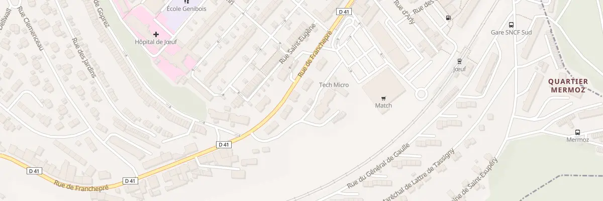 Plan du 97 Rue de Franchepré à Jœuf