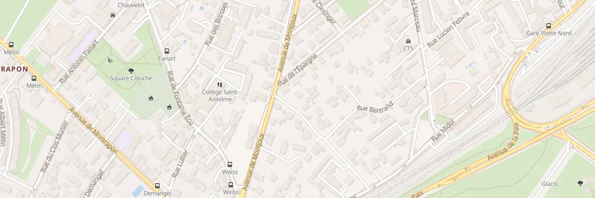 Plan du 26 Rue Bertrand à Besançon