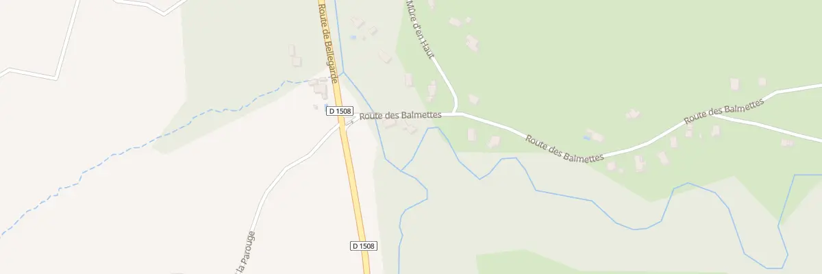 Plan du 80 Rte des Balmettes à Mésigny
