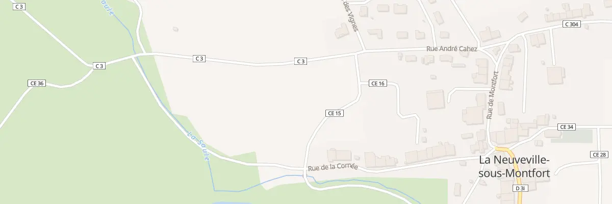 Plan du 128 Rue du Capitaine Hunt à La Neuveville-sous-Montfort