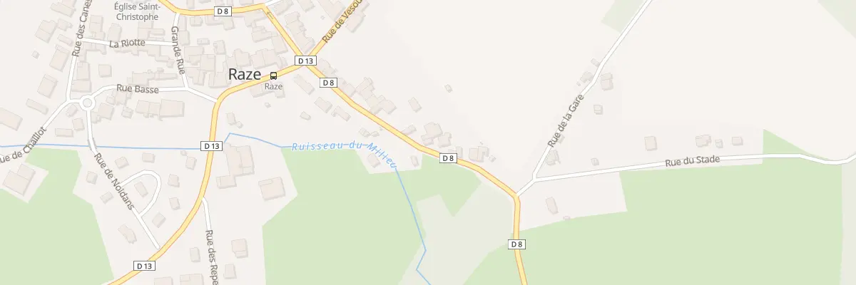Plan du 160 Rue de Rosey à Raze