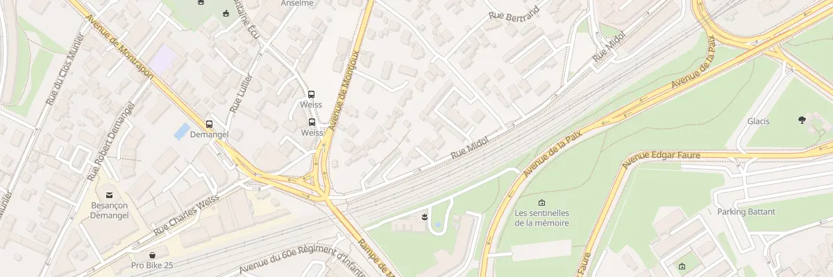 Plan du 42 Rue Midol à Besançon