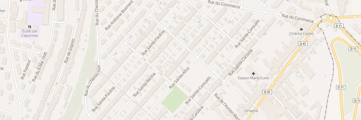 Plan du 42 Rue Sainte Berthe à Jœuf