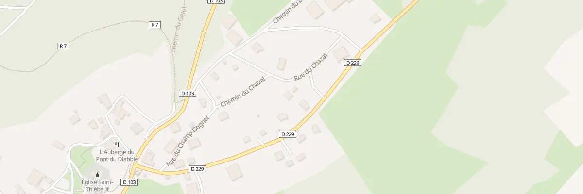 Plan du 1 Rue du Chazal à Crouzet-Migette