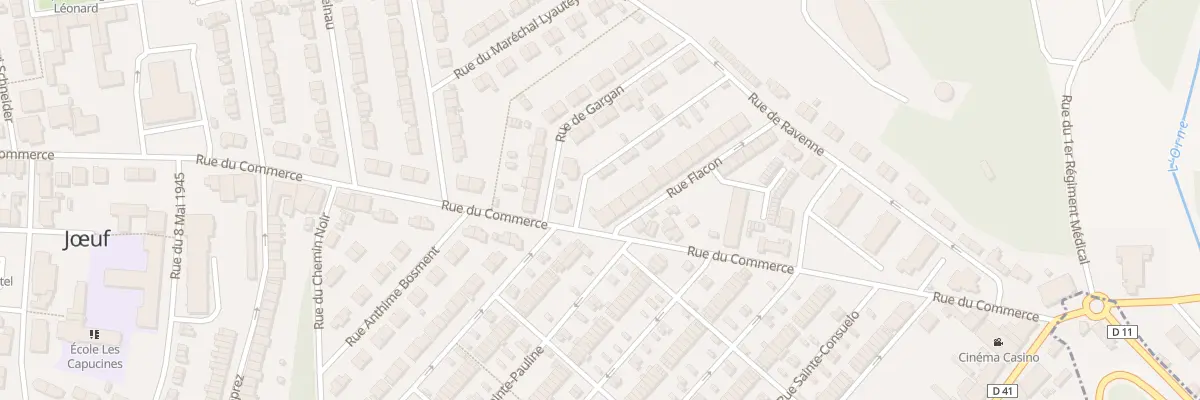 Plan du 1 Rue Flacon à Jœuf