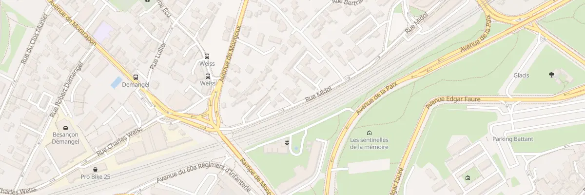 Plan du 40A Rue Midol à Besançon