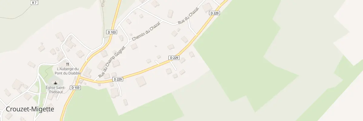 Plan du 14 Rue des Beaux Garçons à Crouzet-Migette