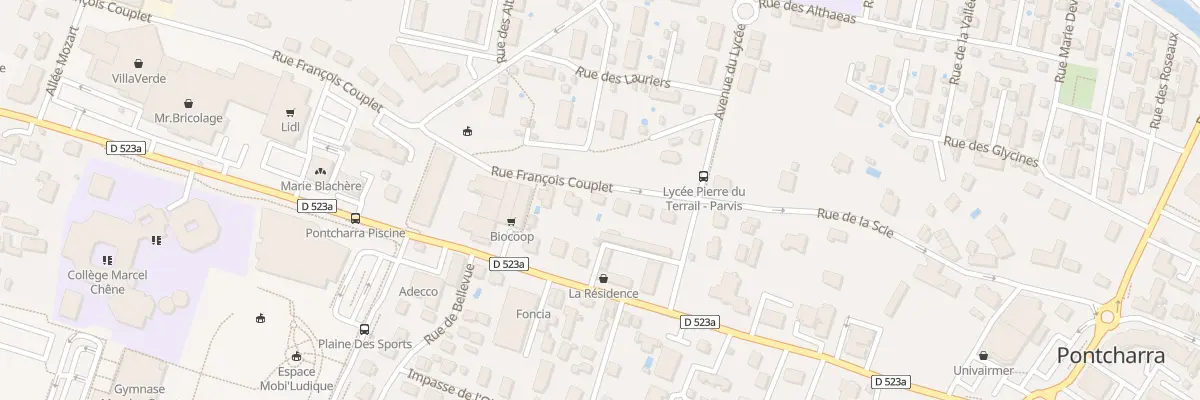 Plan du 100 Rue Francois Couplet à Pontcharra