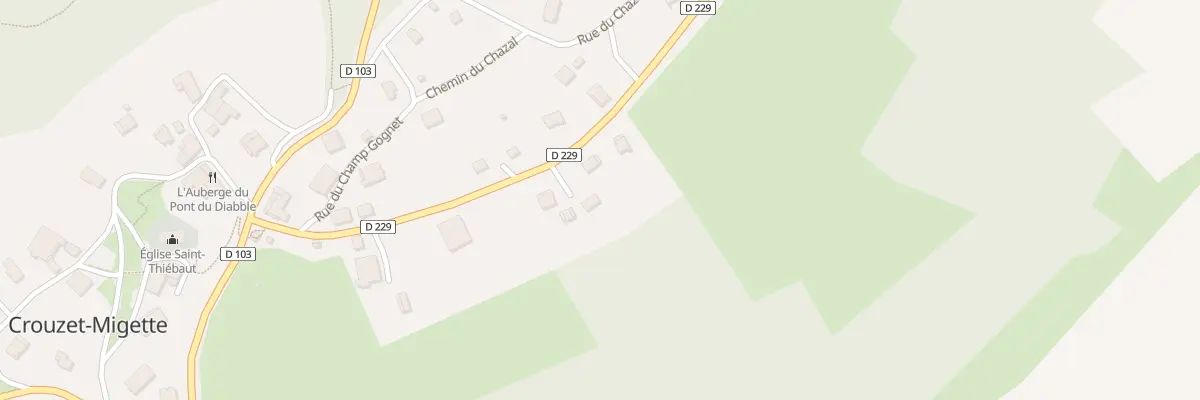 Plan du 12 Rue des Beaux Garçons à Crouzet-Migette