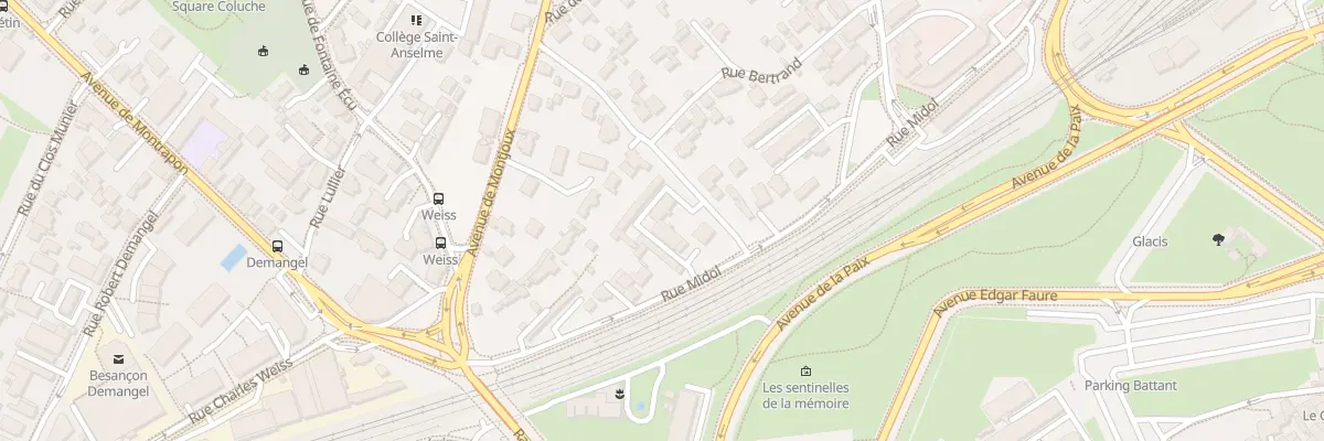 Plan du 34 Rue Midol à Besançon