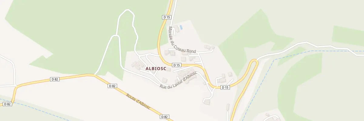 Plan du 4001 Albiosc à Esparron-de-Verdon