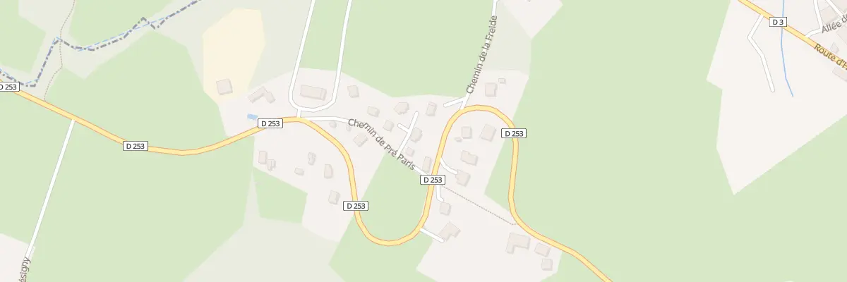 Plan du 140 Che Pré Paris à Cusy