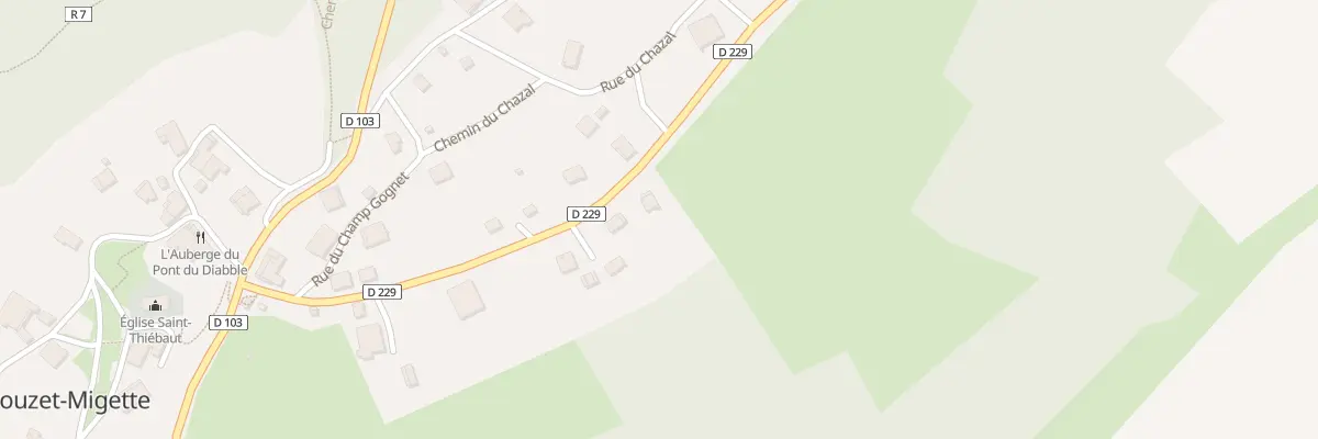 Plan du 16 Rue des Beaux Garçons à Crouzet-Migette
