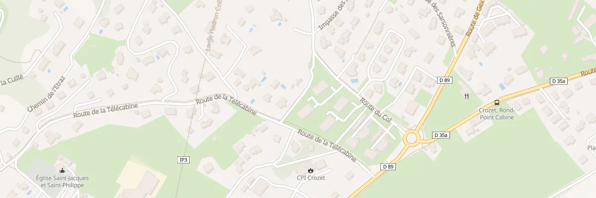 Plan du 85 Rte du Col à Crozet