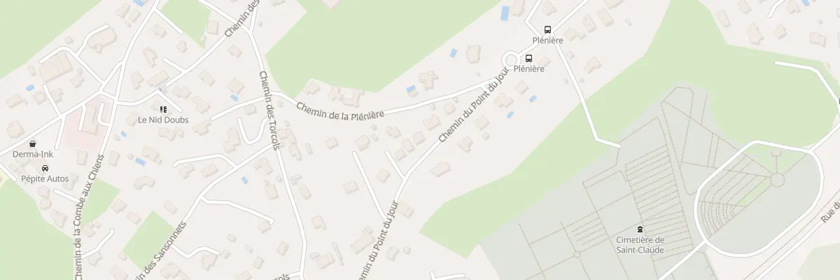 Plan du 17 Che du Point du Jour à Besançon