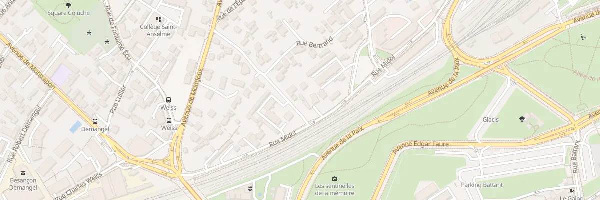 Plan du 30 Rue Midol à Besançon