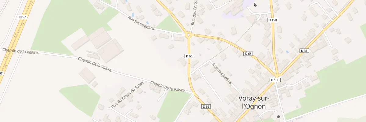 Plan du 23 Rue de Bussières à Voray-sur-l’Ognon