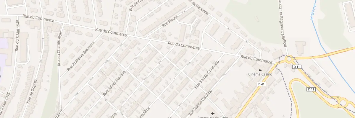 Plan du 68 Rue Sainte Berthe à Jœuf