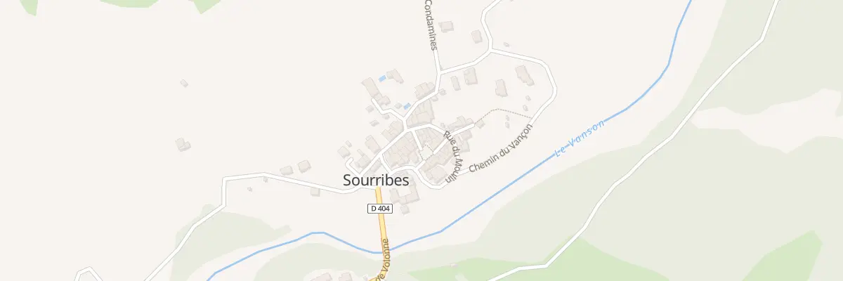 Plan du 5038 Le Village à Sourribes
